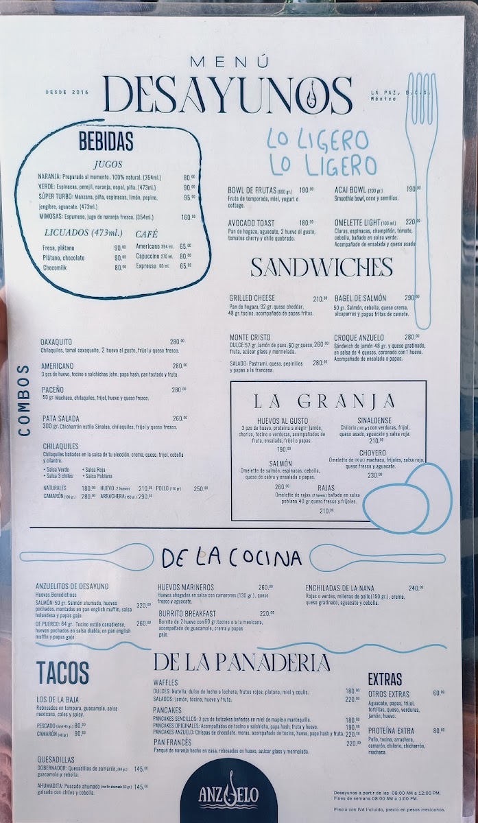 Restaurante Central 1535 Menu - Image 1